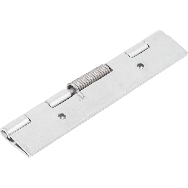 Spring Hinge Spring Closed A=40, B=120, Form:B Round Hole, Steel Galvanized